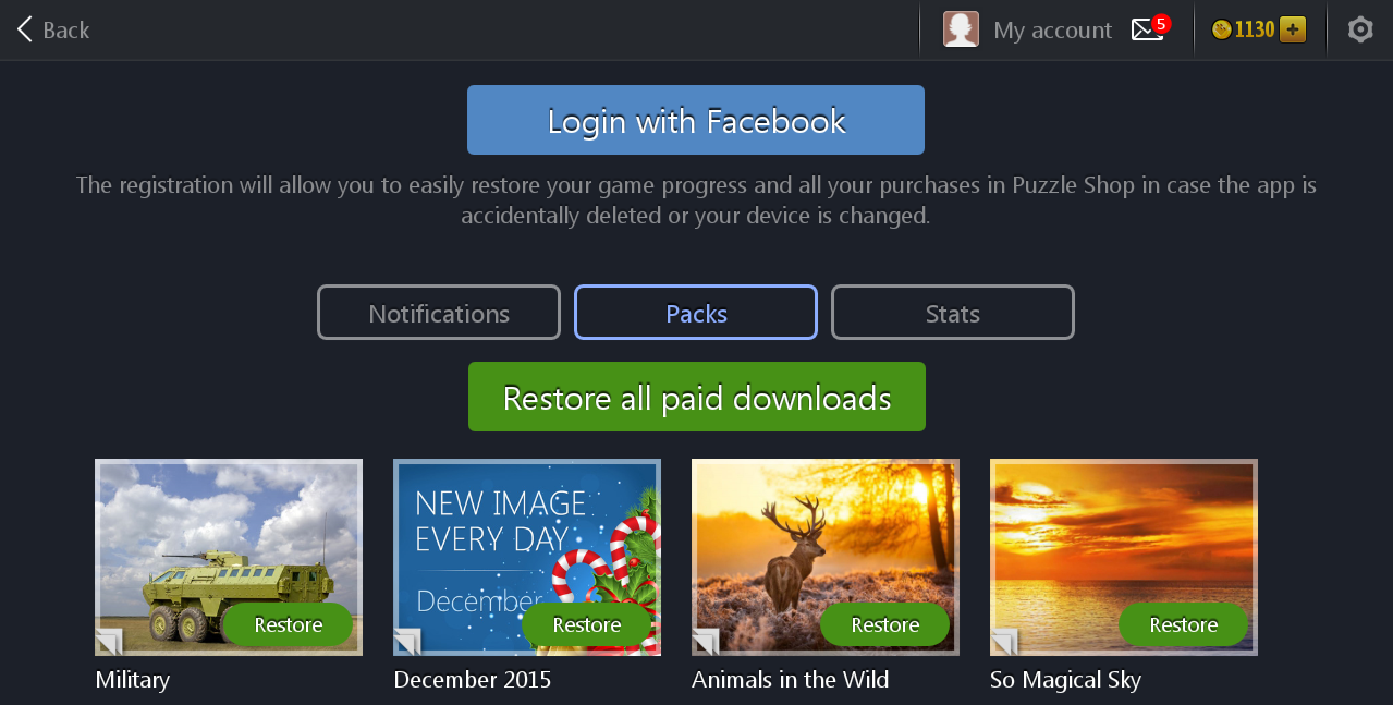 How to restore purchases? FAQ Magic Jigsaw Puzzles